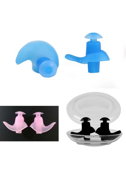 Siyah Stil 1 Çift Yumuşak Yüzme Kulak Tıkaçları Yeniden Kullanılabilir Unisex Silikon Su Geçirmez Toz Geçirmez Kulak Tıkaçları Dalış Sörf Yüzme Aksesuarları (Yurt Dışından) fırsatları