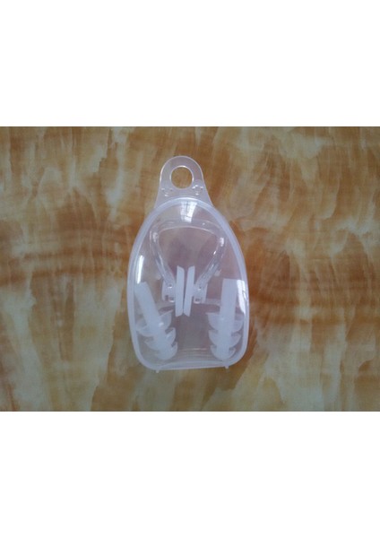 Şeffaf Stil Yüksek Li Suya Dayanıklı Silikon Yüzme Kulak Tıkaçları Burun Klipsi Seti Kutusu Sörf Dalış ve Öğrenme Yüzme Için Paketlenmiş Kulak Tıkacı 06 (Yurt Dışından)