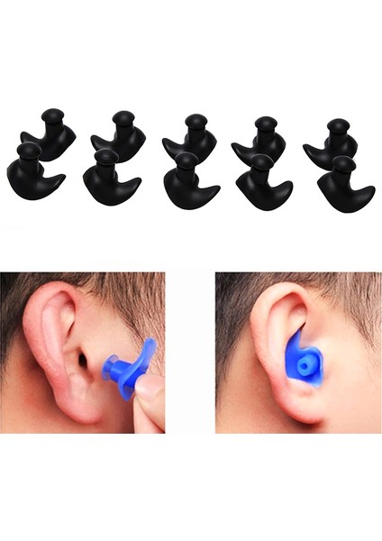 Sarı Stil Sıcak 5 Çift Su Geçirmez Yumuşak Silikon Kulak Tıkaçları Çevresel Toz Geçirmez Kulaklıklar Dalış Su Sporları Yüzme Araçları (Yurt Dışından) fiyatları