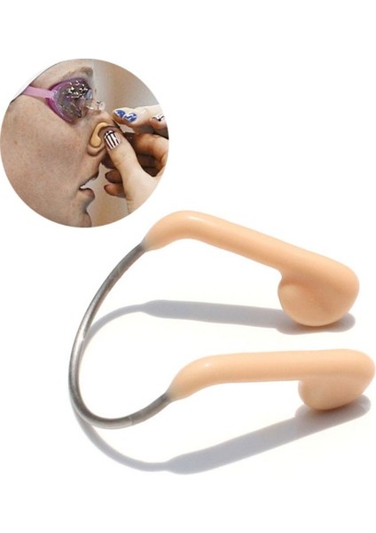 Yüzme Burun Klipsi Yumuşak Silikon Ped Su Geçirmez Sörf Burun Fişi Koruyucu Ayarlanabilir Rahat Unisex Yüzmek Aksesuarları Damla (Yurt Dışından)