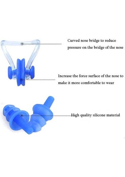 Yeşil Stil Hava Yüzme Kulak Tıkaçları Burun Klipsi Seti Su Geçirmez Yumuşak Silikon Sörf Dalış Yüzme Havuzu Kulak Tıkaçları Koruma Aksesuarları (Yurt Dışından) indirimleri