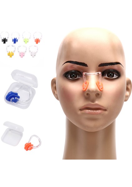 Turuncu Tarzı Tek Burun Klipsi Kutulu Silikon Yumuşak ve Rahat Yetişkin Çocuk Evrensel Yüzme Plajları Su Geçirmez Ekipman Aksesuarları (Yurt Dışından) modelleri