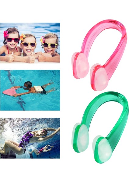 Pembe Tarzı 1 Adet Yüzme Burun Klipsi Yumuşak Silikon Kulak Tıkaçları Yüzücü Unisex Burun Klipsi Çocuklar Yetişkinler Için Su Geçirmez Yüzme Aksesuarları Su Sporları (Yurt Dışından) indirimleri