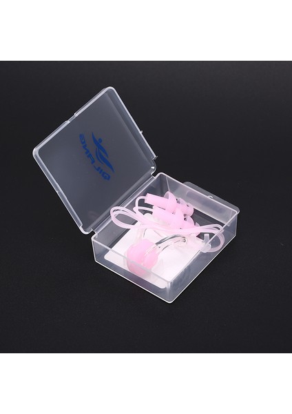 Pembe Tarzı Yumuşak Silikon Yüzme Seti Su Geçirmez Burun Klipsi + Kulak Tıkacı Kulak Tıkacı 6 Renk (Yurt Dışından)