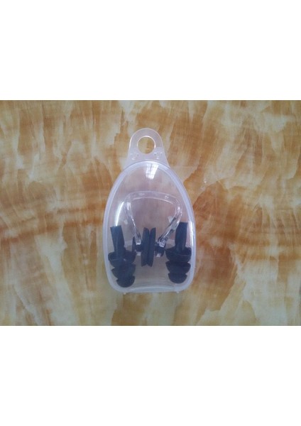 Siyah Stil Yüksek Li Suya Dayanıklı Silikon Yüzme Kulak Tıkaçları Burun Klipsi Seti Kutusu Sörf Dalış ve Öğrenme Yüzme Için Paketlenmiş Kulak Tıkacı 06 (Yurt Dışından)