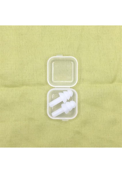 Beyaz Stil 2 Çift Kutulu Konfor Yüzme Kulak Tıkaçları Profesyonel Silikon Yüzme Kulak Tıkaçları Gürültü Azaltma Silikon Yumuşak Kulak Tıkaçları (Yurt Dışından)