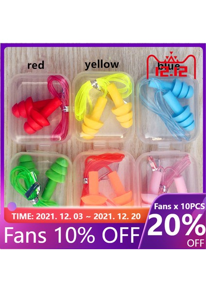 Siyah Stil Sıcak Satış 1 Çift Kutulu Konforlu Kulaklıklar Gürültü Azaltma Silikon Yumuşak Kulak Tıkaçları Pvc Halat Koruyucu Yüzme Için Uyku Için (Yurt Dışından) modelleri