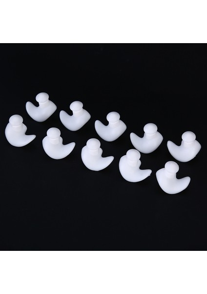 Beyaz Stil Sıcak 5 Çift Su Geçirmez Yumuşak Silikon Kulak Tıkaçları Çevresel Toz Geçirmez Kulaklıklar Dalış Su Sporları Yüzme Araçları (Yurt Dışından)