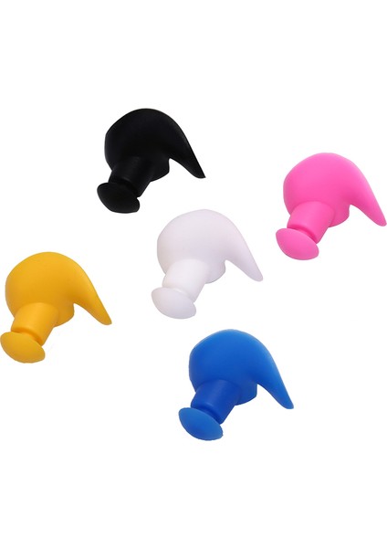 Beyaz Stil Sıcak 5 Çift Su Geçirmez Yumuşak Silikon Kulak Tıkaçları Çevresel Toz Geçirmez Kulaklıklar Dalış Su Sporları Yüzme Araçları (Yurt Dışından) fırsatları