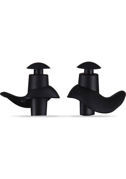 Siyah Stil Spiral Şekil Kulak Tıkaçları Silikon Su Geçirmez Dalış Sörf Uyku Anti Gürültü Toz Geçirmez Fiş Su Sporları Yüzme Havuzu Aksesuarları (Yurt Dışından)