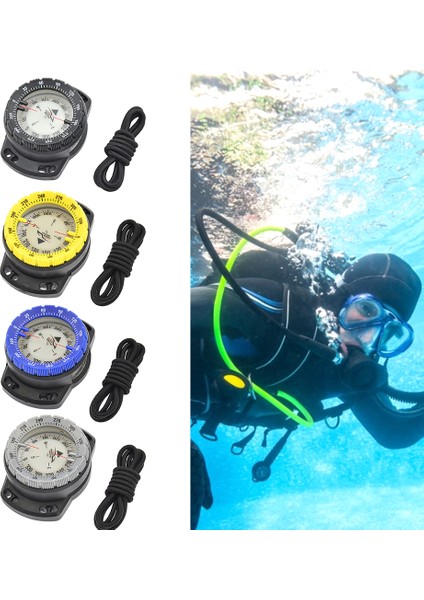Siyah Stil 50M Izle Dengeli Su Geçirmez Pusula Bilek Dalış ile Taşınabilir Sualtı Pusula Tüplü Pusula Pusula Aydınlık Yüksek (Yurt Dışından) modelleri