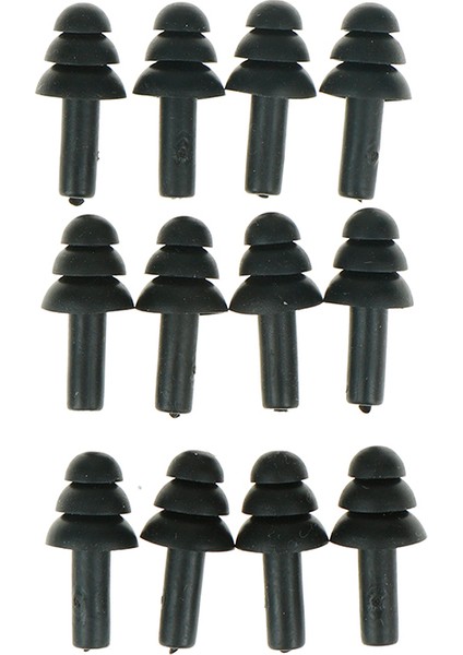 Siyah Stil 6 Çift Su Geçirmez Kulak Tıkaçları Gürültü Azaltma Silikon Yumuşak Kulak Tıkaçları Yüzme Silikon Kulak Tıkaçları Uyku Için Koruyucu 15*30MM (Yurt Dışından)
