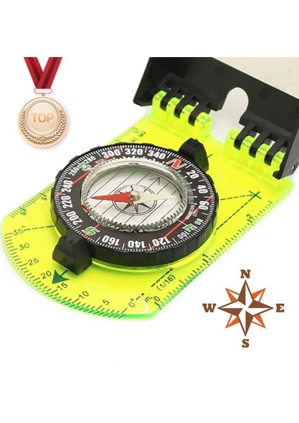 Yeşil 01 Tarzı Pusula Ölçeği Harita Cetvel Ayna Pusula Açık Yürüyüş Kamp Survival Rehberlik Aracı Pusula Için Flip Çok Fonksiyonlu (Yurt Dışından) fiyatları