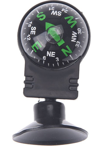 Vantuzlu Yüksek Li Derece Döndürme Suya Dayanıklı Araç Navigasyon Topu Şekilli Araba Pusulası (Yurt Dışından)