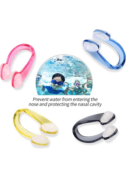 Mavi Stil Wimming Yumuşak Silikon Burun Klipsi Kulak Tıkaçları Seti Yüzücü Unisex Burun Klipsi Kulakiçi Seti Küçük Boy Su Geçirmez Çocuklar Için Yetişkinler (Yurt Dışından) modelleri