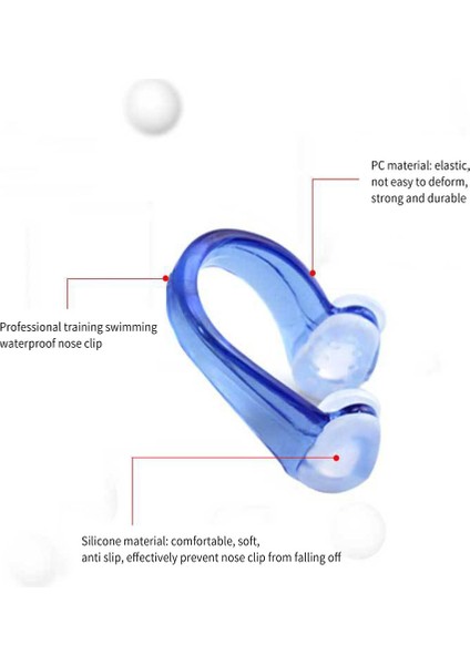 Mavi Stil Wimming Yumuşak Silikon Burun Klipsi Kulak Tıkaçları Seti Yüzücü Unisex Burun Klipsi Kulakiçi Seti Küçük Boy Su Geçirmez Çocuklar Için Yetişkinler (Yurt Dışından) fırsatları