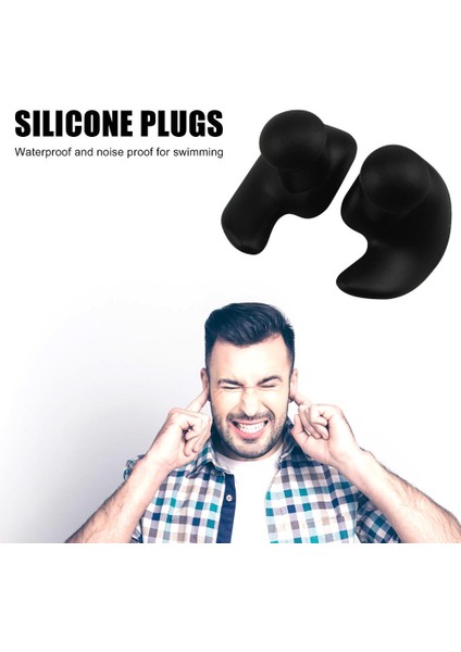 Pembe Tarzı 1 Çift Dalış Su Sporları Yüzme Aksesuarları Toplama Kutusu ile Yumuşak Su Geçirmez Kulak Tıkaçları Toz Geçirmez Kulak Silikon Spor Tıkaçları (Yurt Dışından) fırsatları