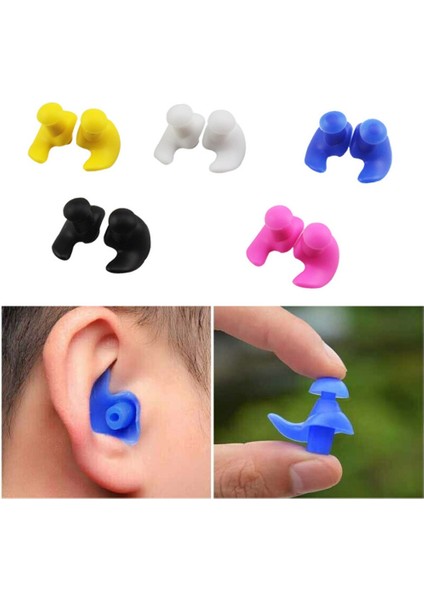 Kırmızı Stil Yüzme Kulak Tıkaçları Silikon Kulak Tıkaçları Su Geçirmez Su Sporları Yüzme Aksesuarları Toz Geçirmez Dalış Yüzme Havuzu Sualtı Zorunlu (Yurt Dışından) fırsatları