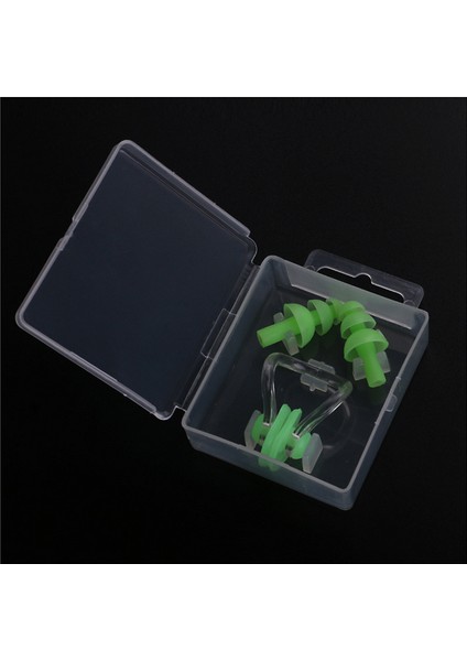 Yeşil Stil Yüksek Li Silikon Yüzme Kulak Tıkacı Yetişkin Su Geçirmez Yüzme Kulak Tıkaçları Yumuşak Yüzmek Burun Klipsi Kılıf ile Set (Yurt Dışından) modelleri