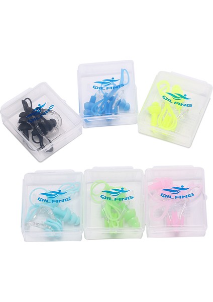 Siyah Stil Yumuşak Silikon Yüzme Seti Su Geçirmez Burun Klipsi + Kulak Tıkacı Kulak Tıkacı 6 Renk (Yurt Dışından) fırsatları