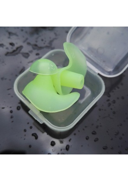 Yeşil Stil 1 Çift Su Geçirmez Kulak Tıkaçları Yüzme Silikon Kulaklıklar Dalış Yetişkin Kulak Koruyucusu Su Sporları Yüzme Anti-Gürültü Aksesuarları (Yurt Dışından)