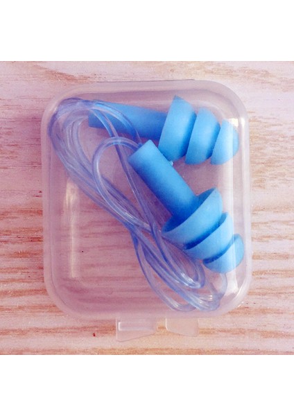 Mavi Stil 1 Adet Kutu Dolu Konfor Kulak Tıkaçları Gürültü Azaltma Silikon Yumuşak Kulak Tıkaçları Pvc Halat Kulak Tıkaçları Yüzme Için Koruyucu Uyku Için (Yurt Dışından)