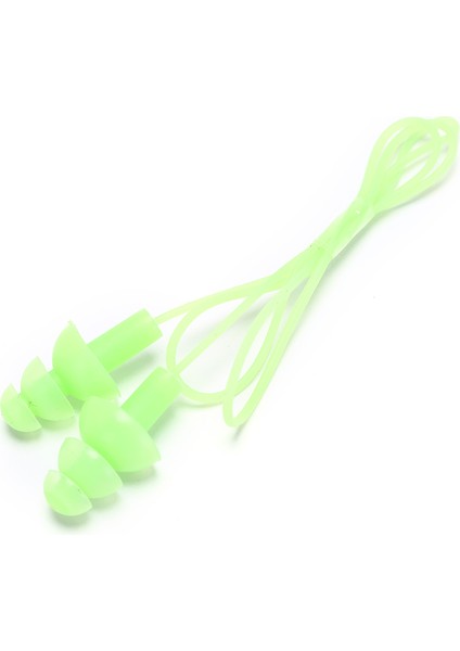 Yeşil Stil Silikon Kablolu Kulak Tıkaçları Seyahat Uyku Gürültü Önleme Kulak Tıkaçları Gürültü Azaltma Yüzme Kulak Tıkaçları Kulaklık (Yurt Dışından)