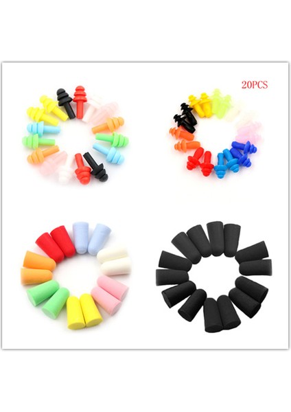 No.8 Stili 10 Çift Yumuşak Köpük Kulak Tıkacı Uyku Gürültüsünü Azaltma Için Köpük Kulak Tıkacı Anti-Girişim Gürültü Yalıtımı Önleme Kulak Tıkacı (Yurt Dışından) modelleri