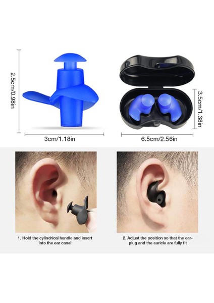 Siyah Stil Yüzme Yumuşak Kulak Tıkaçları Silikon Su Geçirmez Yeniden Kullanılabilir Silikon Kulak Tıkaçları Yüzücüler Için Duş Alma Banyo Dalış Su Sporları (Yurt Dışından) fırsatları