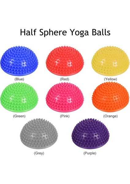 Gri Tarzı Şişme Yarım Küre Yoga Topu Fitnem Pvc Nokta Masajı Fitball Gym Pilates Spor Egzersizleri Eğitmen Çocuk Denge Topları (Yurt Dışından) modelleri