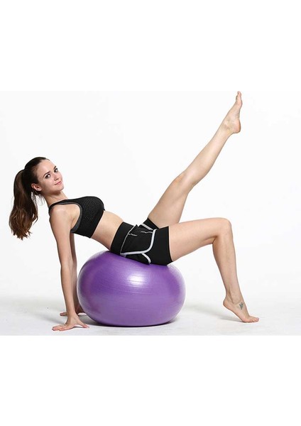 Mavi 75CM Tarzı Spor Yoga Topları Pilates Fitness Salonu Denge Fitball Egzersiz Pilates Egzersiz Masaj Topu 65CM 75CM (Yurt Dışından)