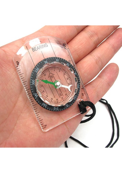 Açık Yürüyüş Kamp Şeffaf Plastik Pusula Pusula Orantılı Ayak Izi Seyahat Askeri Pusula Araçları Seyahat Kitleri (Yurt Dışından)