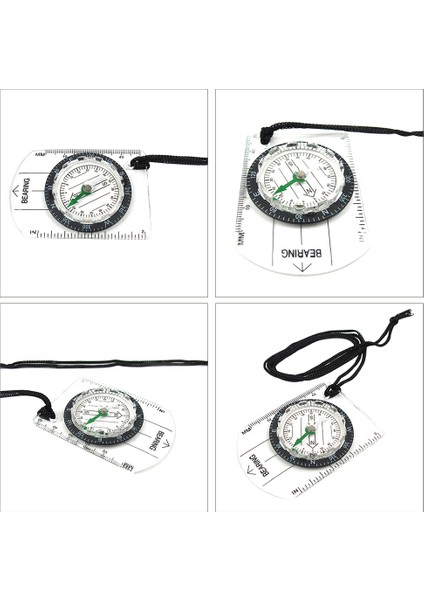 Açık Yürüyüş Kamp Şeffaf Plastik Pusula Pusula Orantılı Ayak Izi Seyahat Askeri Pusula Araçları Seyahat Kitleri (Yurt Dışından) fırsatları