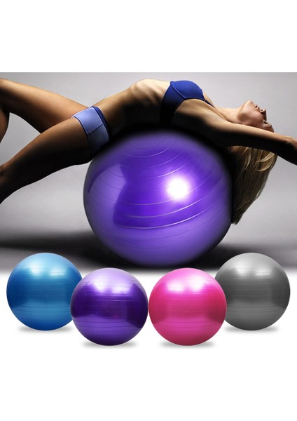 Mavi 55CM Tarzı cm Anti-Patlama Yoga Topu Kalınlaşmış Stabilite Denge Topu Pilates Barre Fiziksel Fitness Egzersiz Topu Hediye Hava Pompası (Yurt Dışından) modelleri