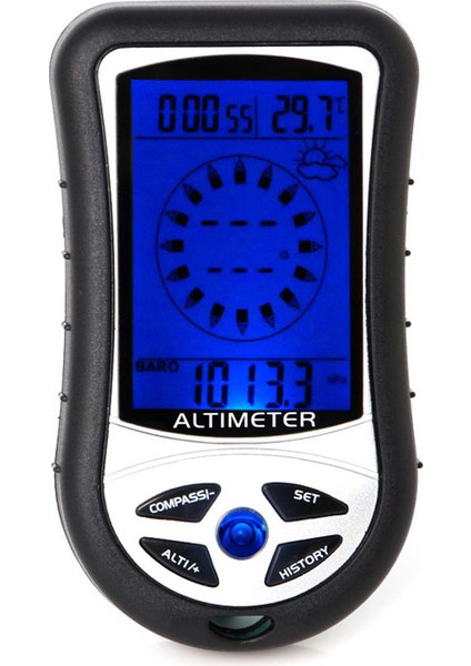 Dijital LCD Pusula Barometre Altimetre Termo Sıcaklık Saat Takvim (Yurt Dışından) fiyatları