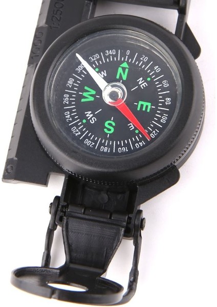 Taşınabilir Katlanır Askeri Taktik Pusula Çocuk Oyuncakları Öğretim Pusula Kamp Tırmanma Açık Aracı (Yurt Dışından)