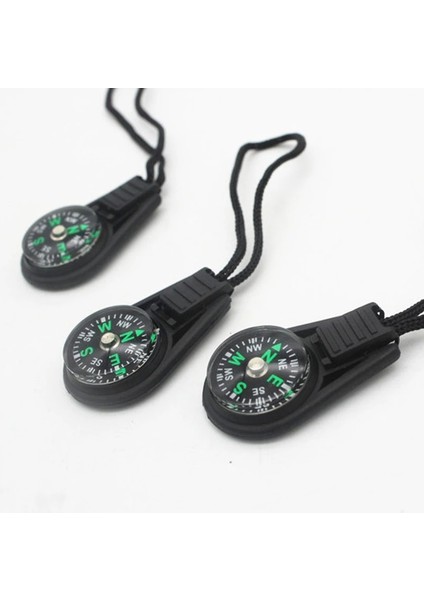 3 Adet Stil Açık Çok Fonksiyonlu Taşınabilir Kamp Yürüyüş Avcılık Sırt Çantası Süslemeleri Için Anahtarlık ile Mini Pusula Hayatta Kalma Kiti (Yurt Dışından)