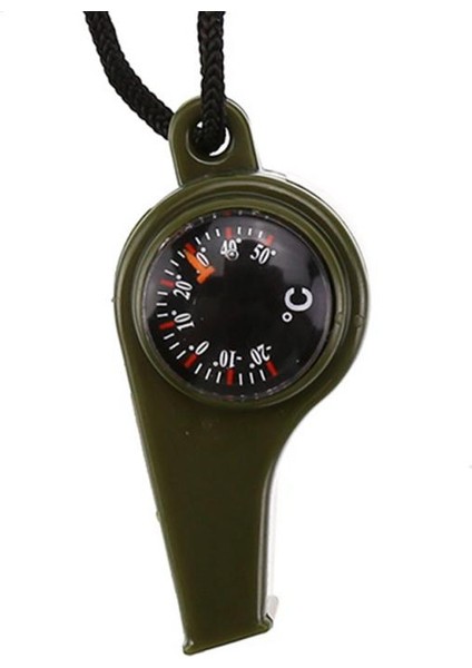 No.1 Tarzı 3'ü 1 Arada Açık Düdük Kamp Yürüyüşü Acil Durum Hafif Çok Fonksiyonlu Hayatta Kalma Araçları Düdük Termometre Pusula (Yurt Dışından) fiyatları