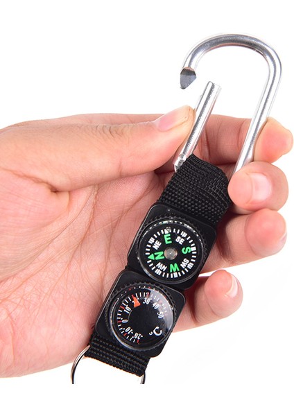 1 Adet Bir Stil Çok Işlevli 3 1 Kamp Tırmanma Yürüyüş Mini Karabina W Anahtarlık Pusula Termometre Askı Anahtarlık Siyah Yürüyüş Dişli (Yurt Dışından) fiyatları