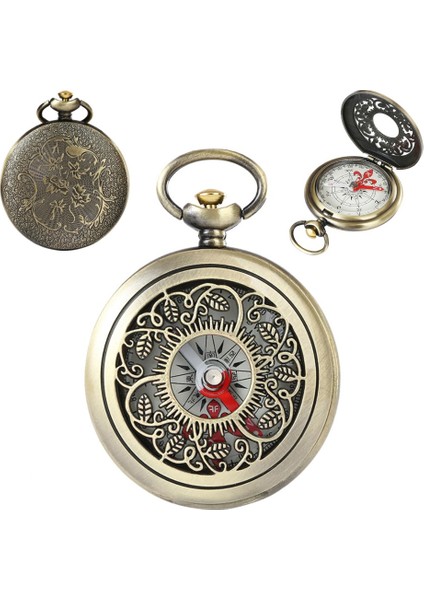 Sarı Stil Bronz Kabuk Kamp Yürüyüş Cep Pusulası Taşınabilir Retro Flip Kapak Açık Hava Etkinlikleri Için El Içi Boş Pusula Navigasyon (Yurt Dışından)
