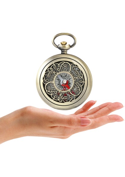 Sarı Stil Bronz Kabuk Kamp Yürüyüş Cep Pusulası Taşınabilir Retro Flip Kapak Açık Hava Etkinlikleri Için El Içi Boş Pusula Navigasyon (Yurt Dışından)