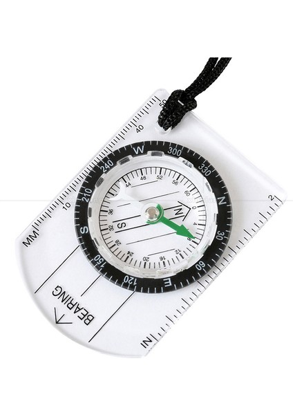 1 Parça Tarzı Açık Kamp Yürüyüş Şeffaf Plastik Pusula Pusula Orantılı Ayak Izi Seyahat Askeri Pusula Kamp Araçları Seyahat Kitleri (Yurt Dışından)