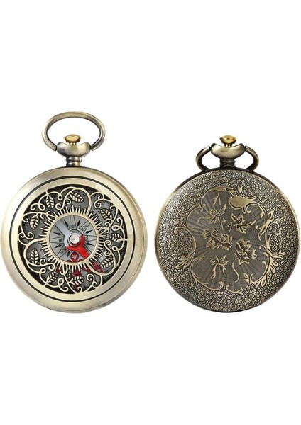 Vintage Bronz Pusula Cebi Tasarım Açık Yürüyüş Navigasyon Çocuk Hediye Retro Metal Taşınabilir Pusula (Yurt Dışından)