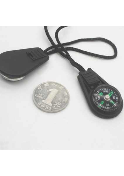 2 Adet Tarzı Ompass Anahtarlıklı Hayatta Kalma Kiti Açık Kamp Yürüyüş Avcılık Tırmanma Cep Navigatörü Macera Binme Aracı (Yurt Dışından)