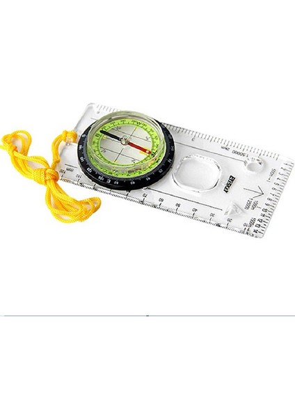 Açık Yeşil Tarzı Profesyonel Taşınabilir Büyüteç Pusula Taban Plakası Cetvel Harita Ölçeği Pusula Açık Kamp Oryantiring Izci Yürüyüş Botla (Yurt Dışından)
