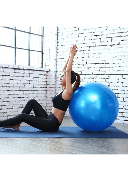 Pembe Stil Spor Yoga Topları Pilates Fitness Topu Spor Salonu Dengesi Fit Topu Egzersiz Pilates Egzersizi Pompalı Masaj Topu (Yurt Dışından)