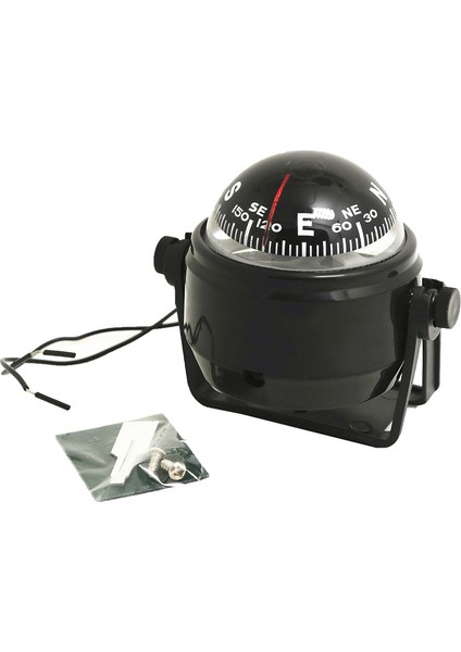 Siyah Stil Ayarlanabilir Askeri Pusula Gece Görüş Pusula Taşınabilir Dayanıklı Abs Elektronik Deniz Topu Tekne Araç Aracı Araba Pusula (Yurt Dışından)