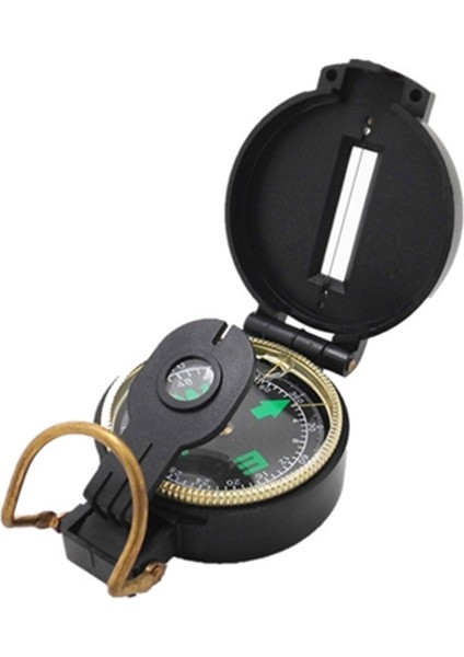 Siyah Stil Ortable Katlanır Lens Pusula Askeri Çok Işlevli Pusula Tekne Pusula Panosu Dash Mount Açık Kamp Araçları (Yurt Dışından)