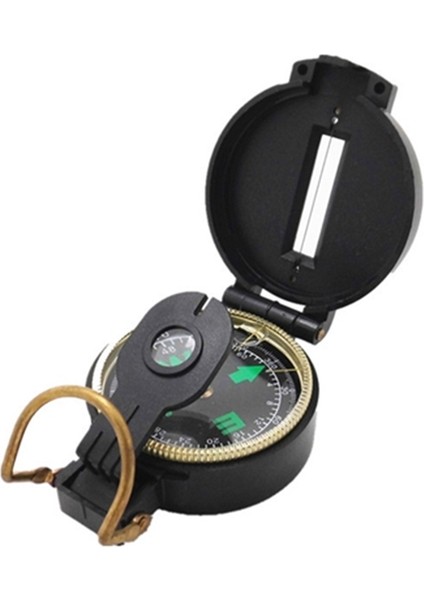 Siyah Stil Ortable Katlanır Lens Pusula Askeri Çok Işlevli Pusula Tekne Pusula Panosu Dash Mount Açık Kamp Araçları (Yurt Dışından)