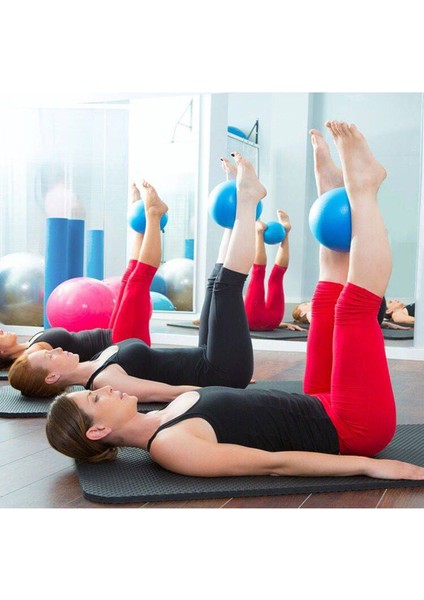 Gri Stil Spor Pvc Yoga Topu 25CM Pilates Fitness Salonu Denge Fitball Egzersiz Patlamaya Dayanıklı Kapalı Alan Eğitmen Crossfit Pilates Topu (Yurt Dışından)